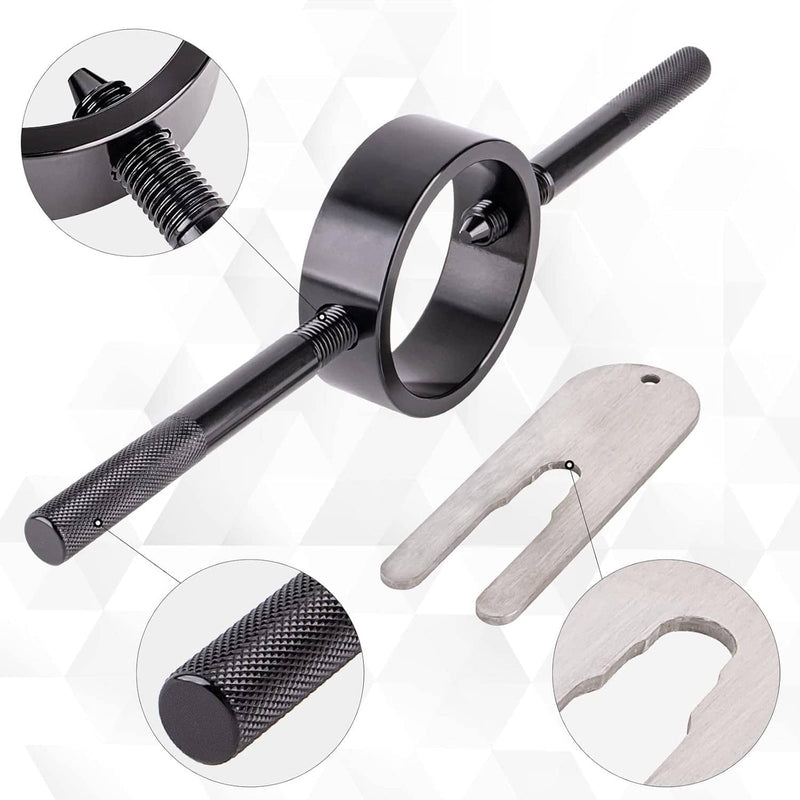 Universal Motorcycle Fork Spring Compressor Tool and Fork Oil Level Tool Kit