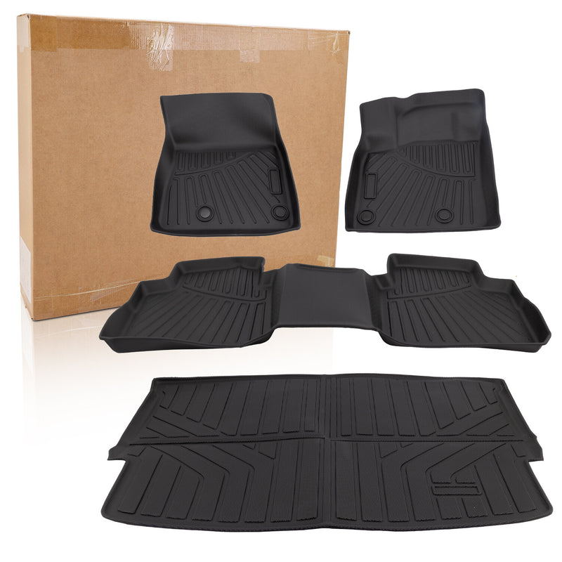 Floor Mats Trunk Cargo Liner for Nissan Rogue 2021-2026 TPE All Weather Set