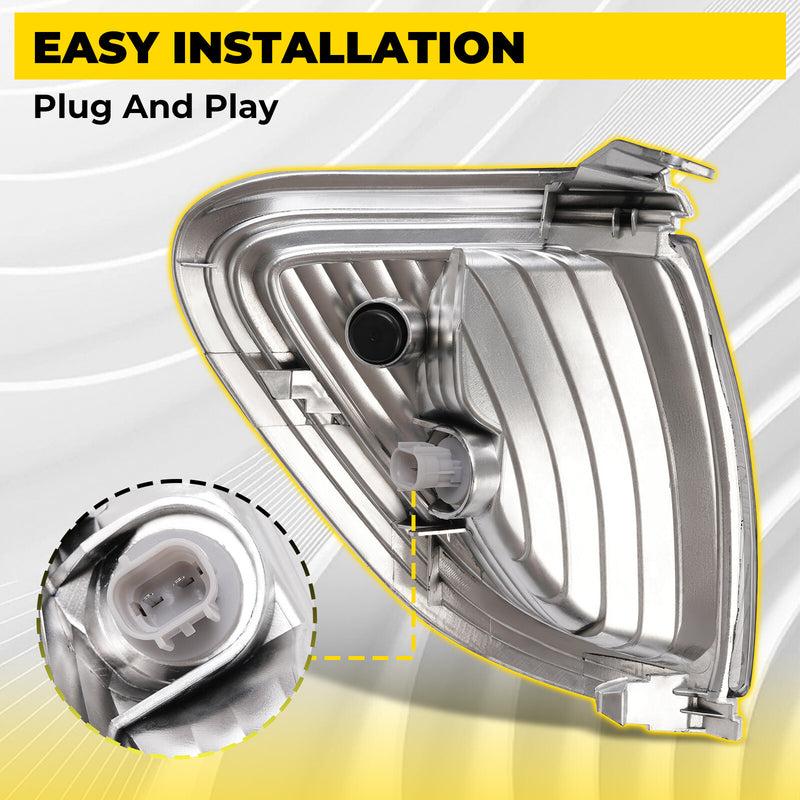 Corner Light Assembly with Black Trim for Toyota Tacoma 2001-2004 Left Side