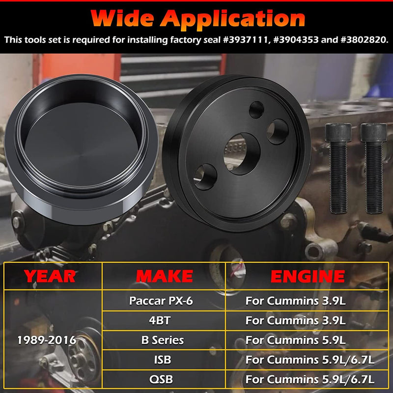 5046 & 1338 Front Crankshaft Seal Installation Tool for Cummins 3.9L 5.9L 6.7L