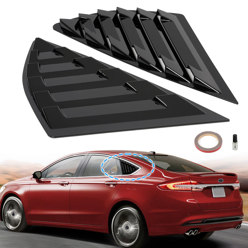Side Quarter Window Louver Cover Scoop Vent for Ford Mondeo Fusion 2013-2020