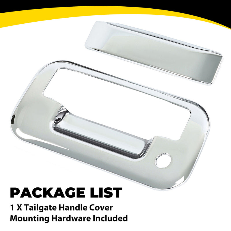 Chrome Outside Tailgate Handle Cover Overlay for Ford F-150 F150 4 Door 2004-14