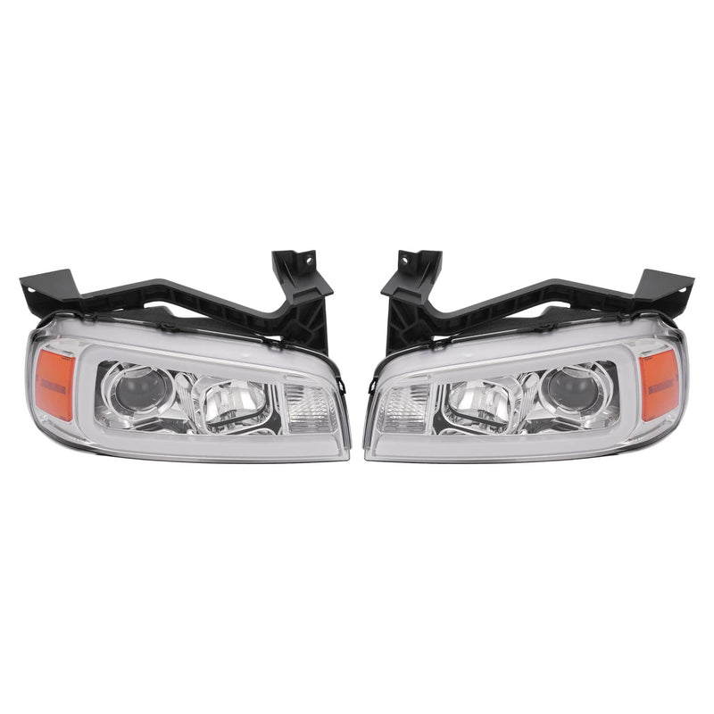 DURAFORCE LED DRL Projector Headlights for Dodge Charger 2006-2010 Left Right