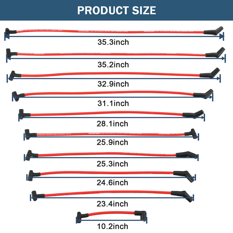 HEI Distributor and Spark Plug Wires for Ford Small Block 289-302 SBF