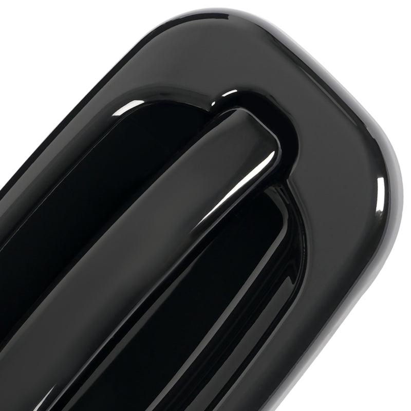 Door Handle Set for Chevy Silverado 1500 1999-2006 Smooth Black Front Outer 2PCS