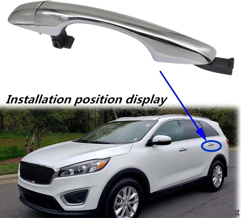 Rear Left Driver Side Outside Exterior Door Handle for 2016-2020 Kia Sorento