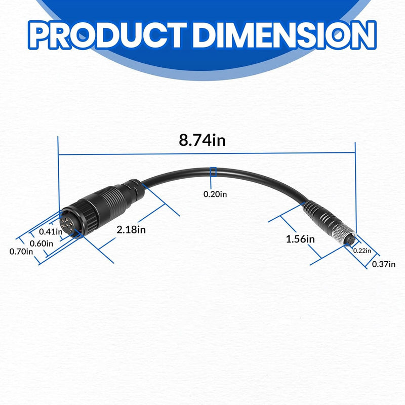 1852061 MKR-US2-1 Universal Sonar 2 Adapter Cable for Garmin 6-Pin 4-Pin