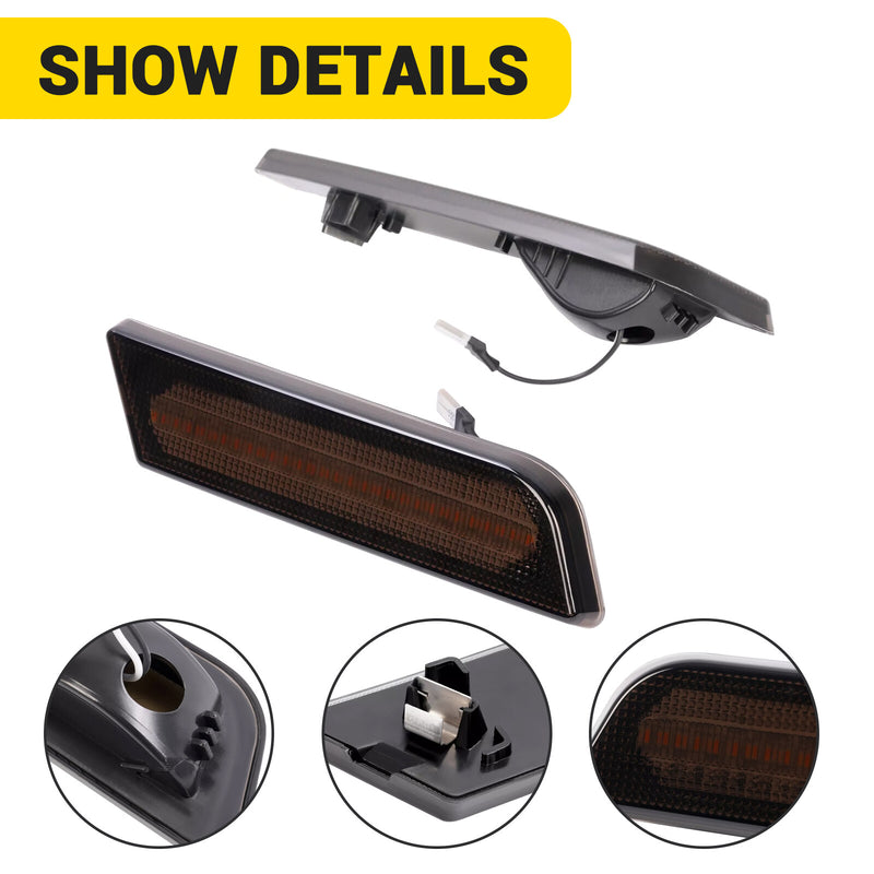 #9T1Z-15A201-A LED Front Side Marker Lights for Ford Transit Connect 10-13 2X