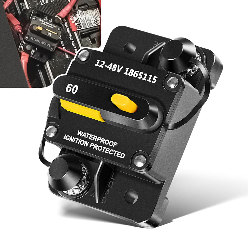 MKR-27 1865115 Circuit Breaker Waterproof 60AMP for Minn Kota Trolling Motor
