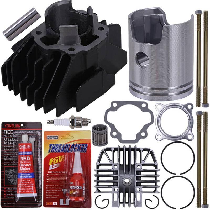 47mm Cylinder Piston Head Gasket Top End Rebuild Kit for Yamaha PW80 1983-2006