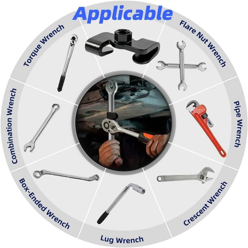 1/2 Inch Drive Wrench Extender Universal Adapter for More Leverage