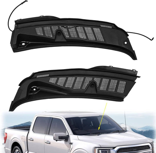 DURAFORCE for Ford F150 Windshield Wiper Cowl Grille Screen Cover Left & Right 2021-2025
