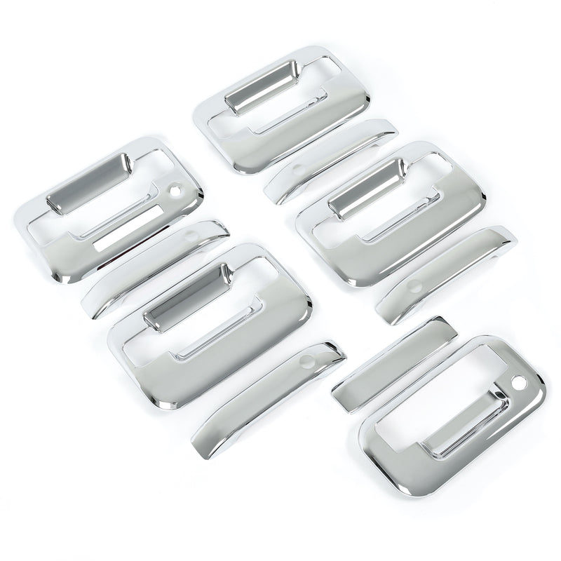 Chrome Door Handle Tailgate Covers With Keypad for Ford F150 2004-2014 4 Door