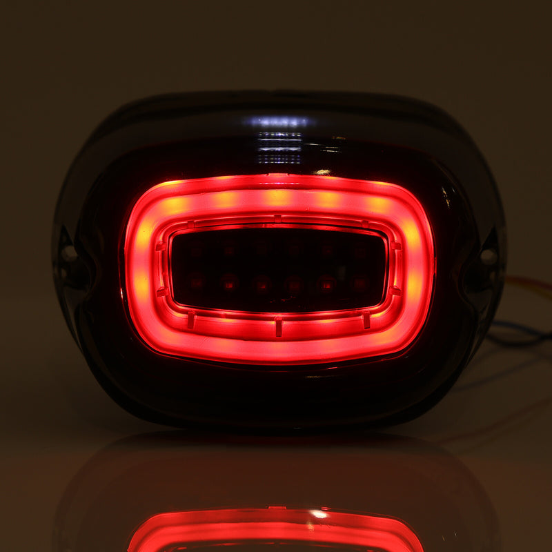 LED Brake Running Tail Light Rear Turn Signals Smoked for Harley Softail Dyna