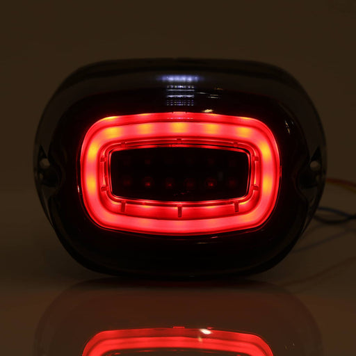 DURAFORCE LED Brake Running Tail Light Rear Turn Signals Smoked for Harley Softail Dyna