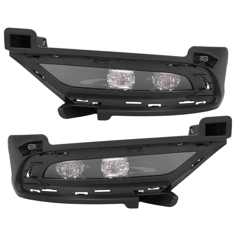 DURAFORCE LED Bumper Fog Lights Bezel Left Right Side for Chrysler 300 2015-2024