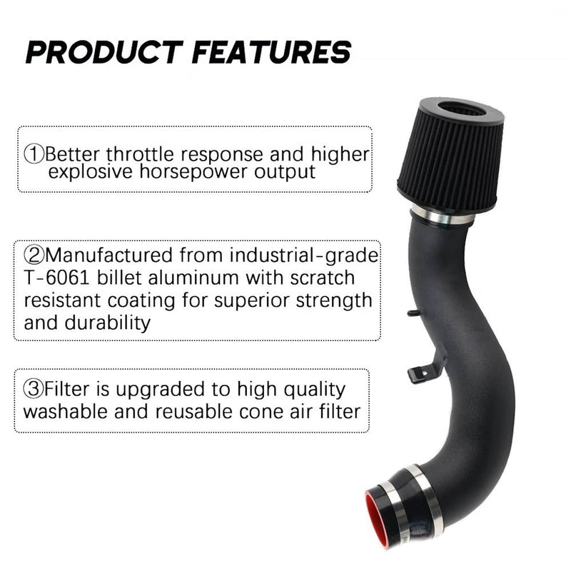 Cold Air Intake Heat Shield Kit with Filter for VW Golf GTi R 1.8T 2.0T