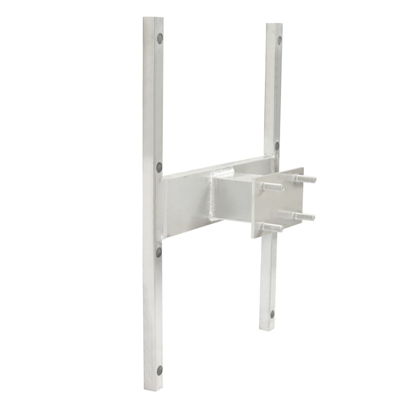 Aluminum H-Mount Trailer Spare Tire Carrier for 6-Lug Wheels w/Hardware