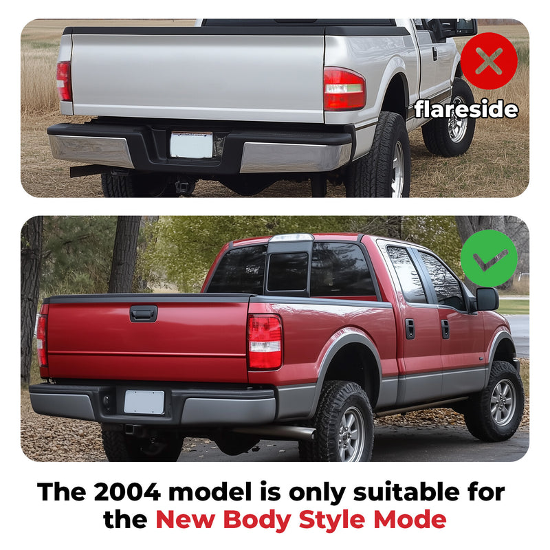 Red Lens Tail Light Set for Ford F-150 2004-2008 Driver Passenger Side