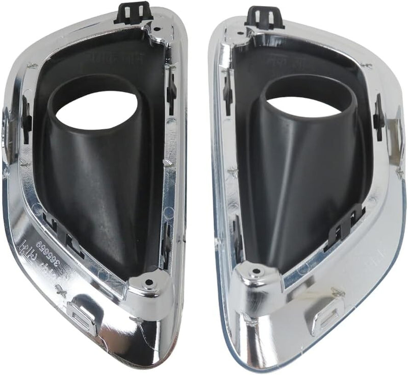 1 Pair Fog Light Lamp Bezel Bumper Trim Cover for Jeep Grand Cherokee 2014-16