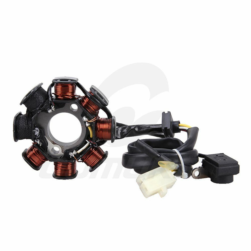 Magneto Stator 8 Pole Coil for GY6 50cc 110cc 125cc 150cc Moped Scooter ATV