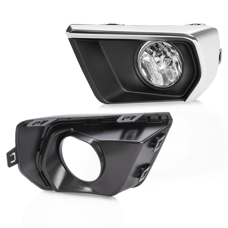 Clear Fog Lights with Chrome Bezel Wires Switch for Chevrolet Colorado 2021-2022