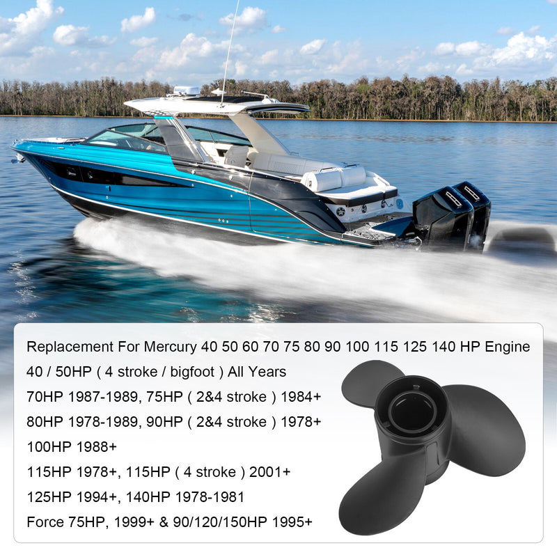 48-77344A45 Boat Propeller 13.25x17 Pitch for Mercury 40-140 HP OEM 13-1/4x17P