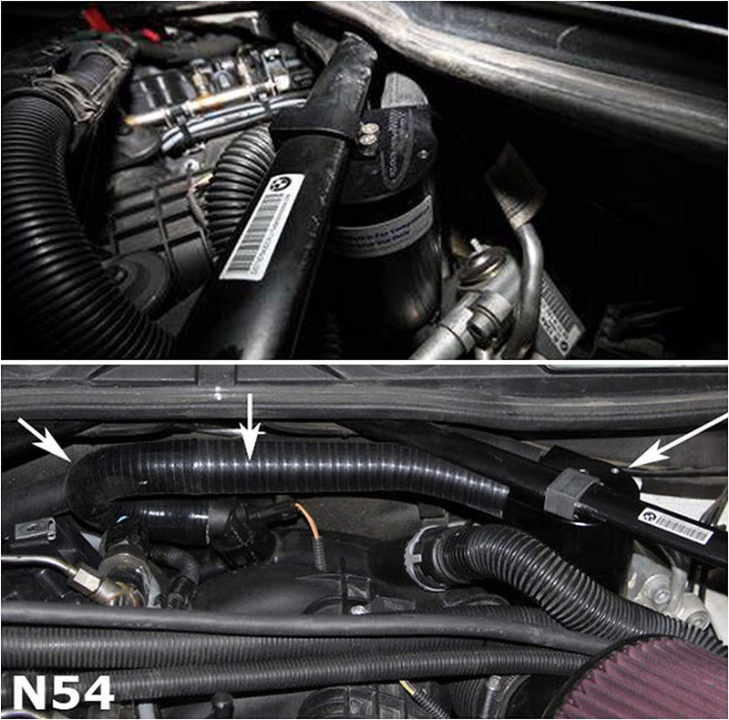 N54 Oil Catch Can Reservoir Tank for BMW 335i 135i E90 E92 E82 2006-2010 Black
