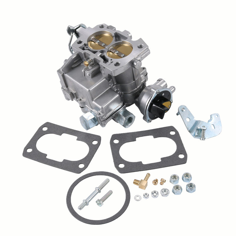 Marine Carburetor with Gasket for Mercruiser 2 Barrel 2.5L 3.0L 4CYL Long Linkag