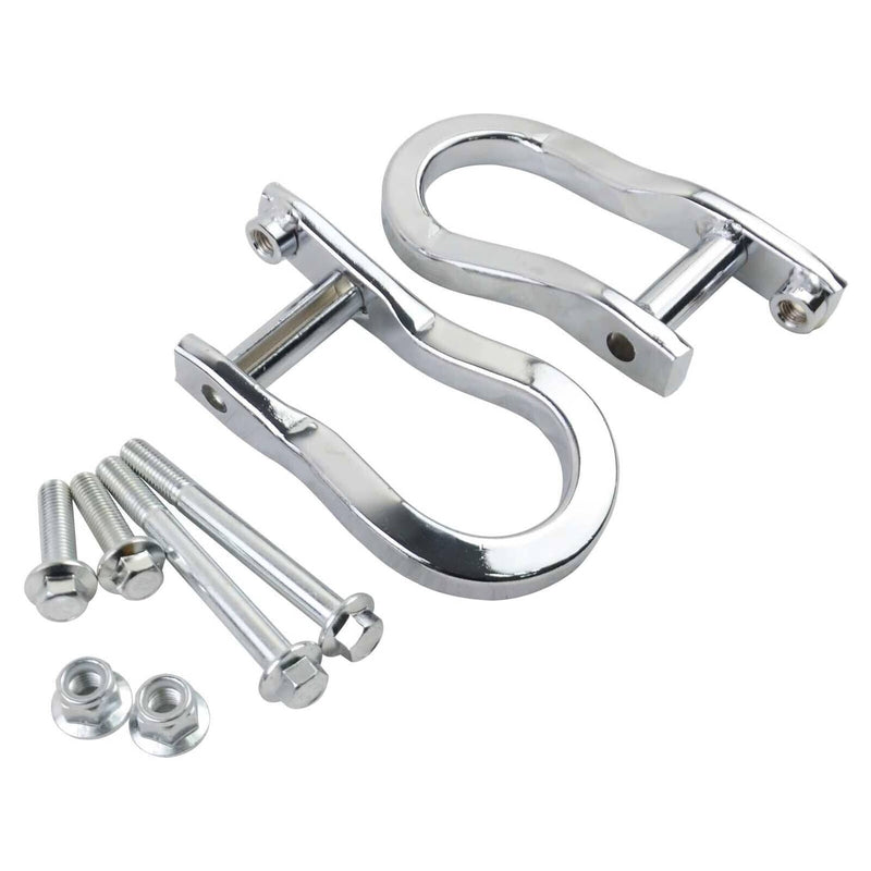 2Pcs Chrome Tow Hooks 84072462 for Chevrolet GMC Silverado Sierra 1500