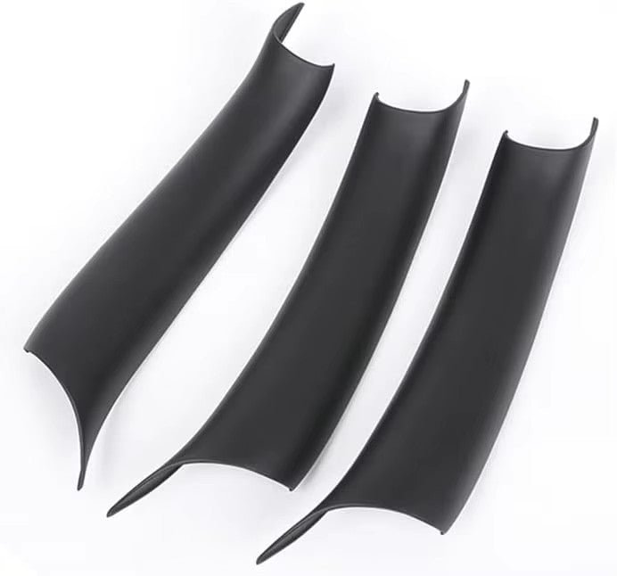 Black Inner Door Panel Handle Pull Trim Cover for BMW X5 X6 F15 F16 2014-2018