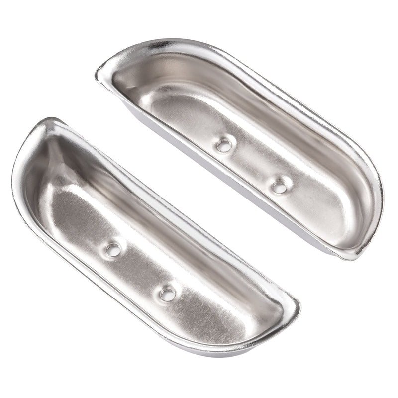 Door Panel Arm Rest Cups Steel Chrome for Ford F-100 F-150 F-350 1973-1979
