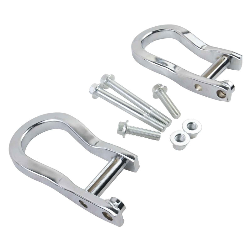 2Pcs Chrome Tow Hooks 84072462 for Chevrolet GMC Silverado Sierra 1500