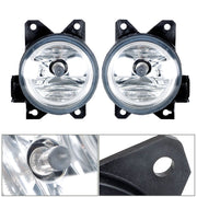 DURAFORCE Pair Front Bumper Chrome Fog Light w/Cover For 2019-2020 Honda Civic Sedan/Coupe
