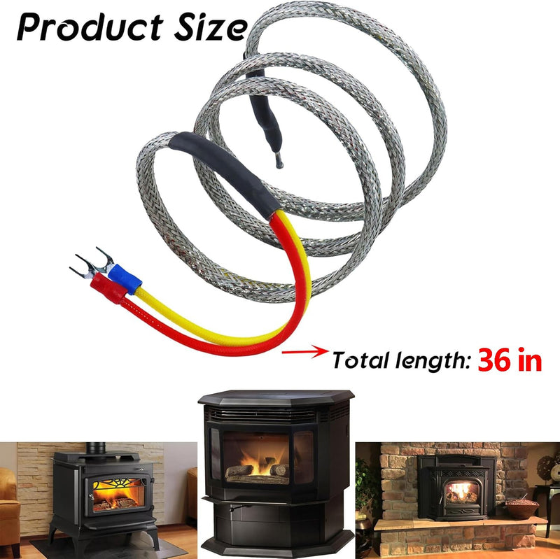 812-0210 Thermocouple 36in for Quadrafire 800 Nova 1000 1100 1200 Stove