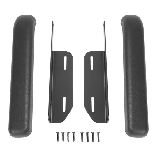 DURAFORCE Pair Inner Door Armrest Kit Black for Jeep Wrangler YJ 1987-1995