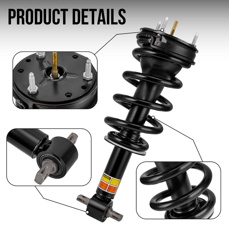 Front Shock Struts for Cadillac Escalade Chevy Tahoe GMC 2007-2014 Pair