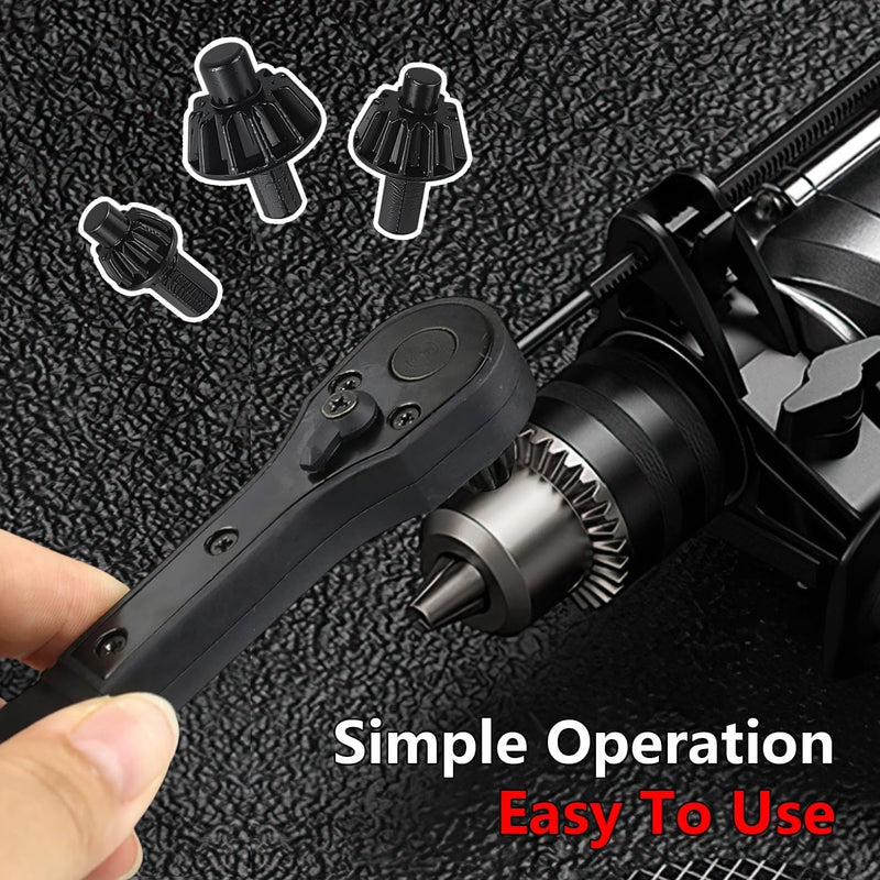 2-in-1 Ratchet Spanner Drill Chuck Key Wrench Universal Chuck Key Replacement