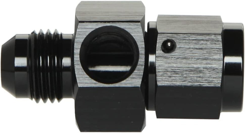 AN Male to AN Female Fitting with 1/8NPT Gauge Port Hose Adapter Fuel Pressure 6