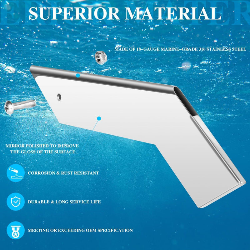02655 Stainless Steel Skeg Guard Protector for Mercruiser Mercury Suzuki Yamaha