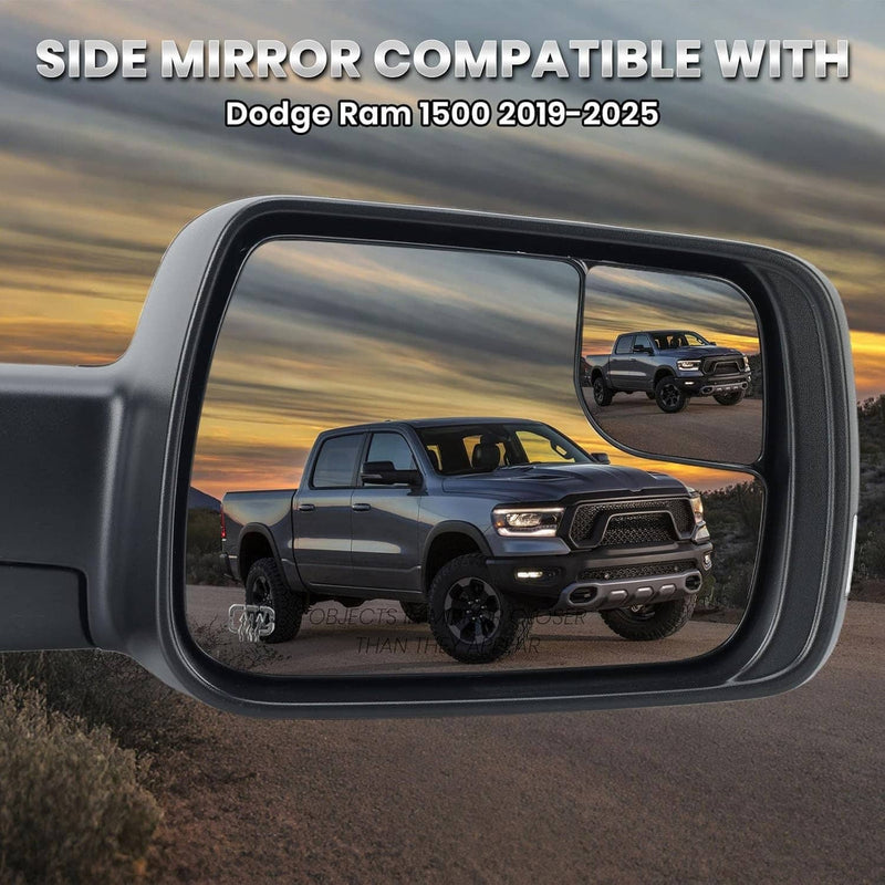 68276500AH Heated Mirror Power Fold Signal Light for Ram 1500 Right 2019-2024