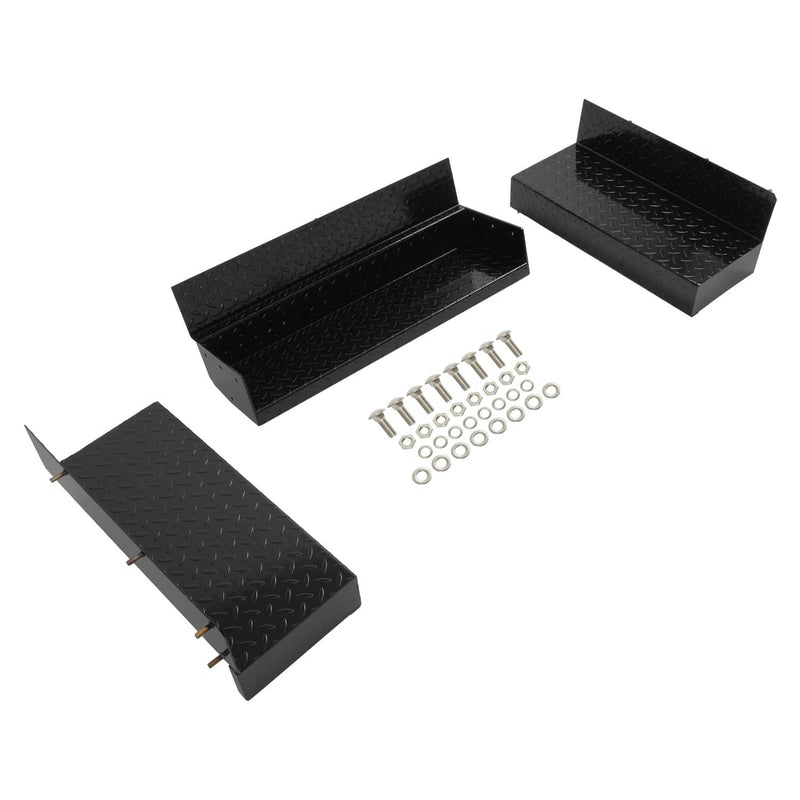 DURAFORCE Rear Step Bumper 83" Black Universal Screw-On for Enclosed Utility Body