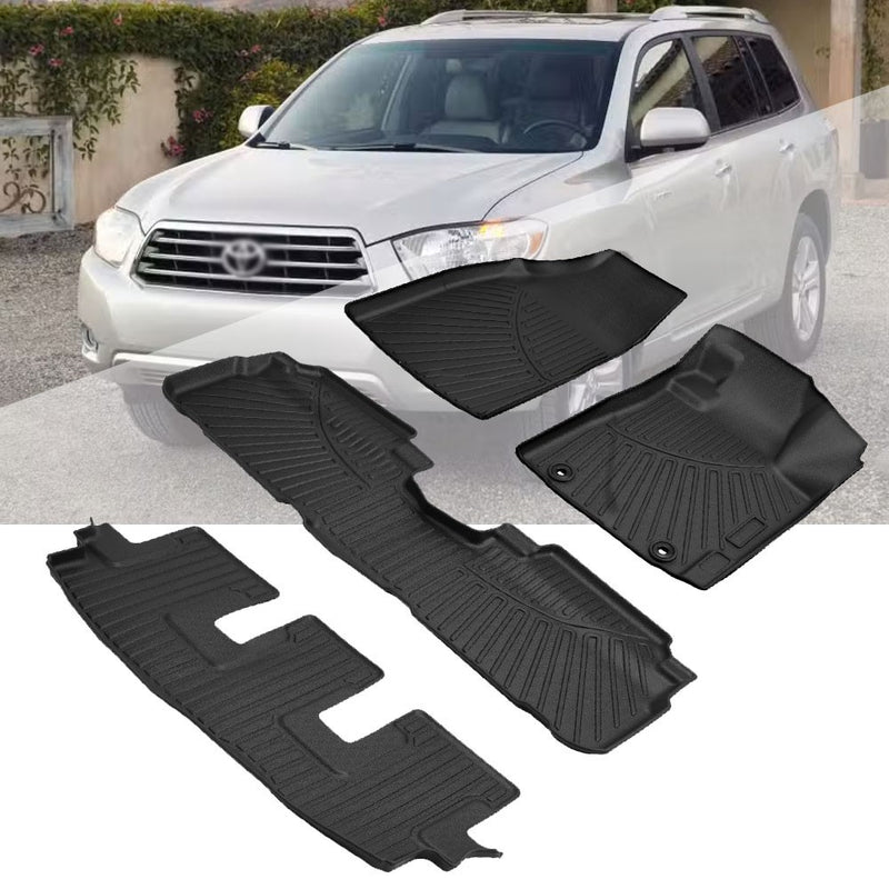Floor Mats for Toyota Highlander Not Hybrid 2008 2009 2010 2011 2012 2013