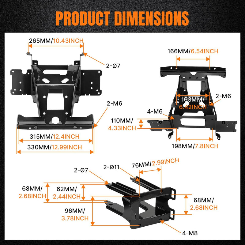 Inner Fairing Radio Frame Brackets Mount for Harley Road Glide FLTRX 15-25