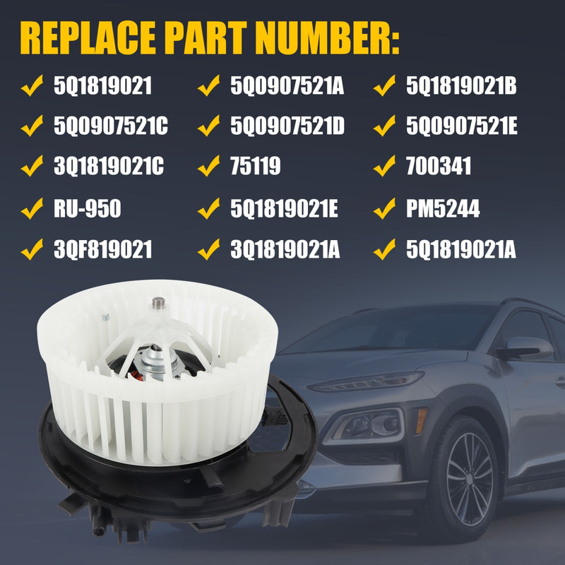 5Q1819021 A/C Heater Blower Motor for Volkswagen Golf Audi A3 700341