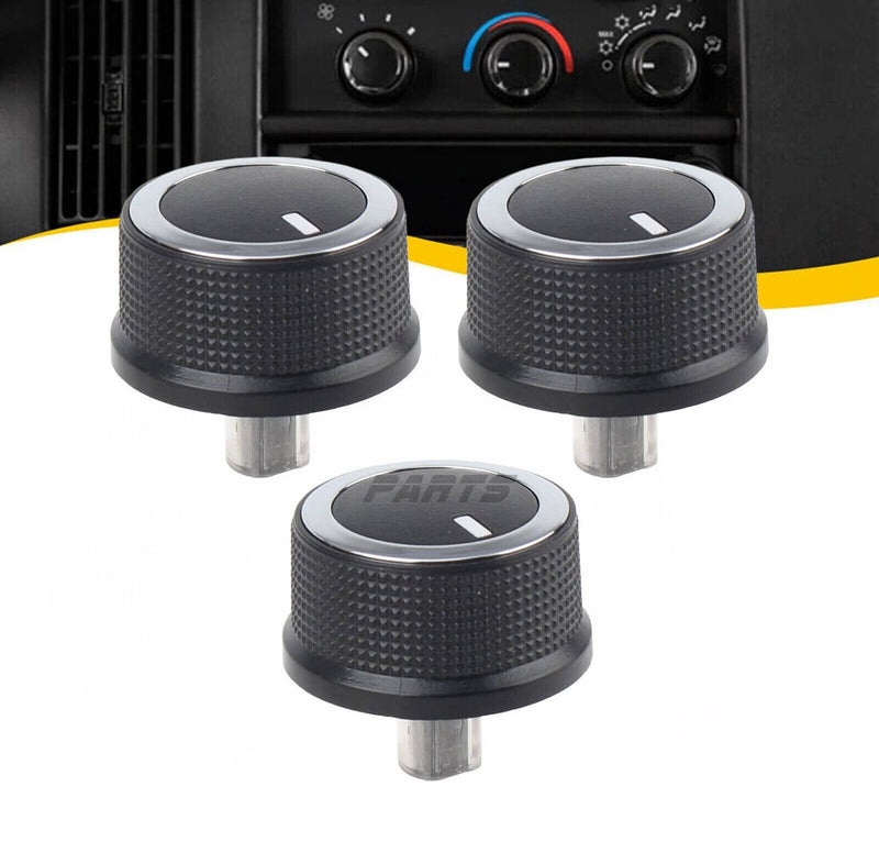 3x Heater A/C Temp Control Knob for Chevrolet GMC Express Savana 1500