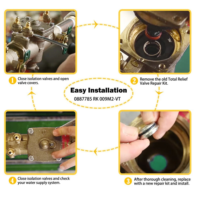 0887785 Total Relief Valve Repair Kit for Watts RK 009M2 VT 1 in