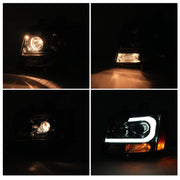 DURAFORCE Headlights for Avalanche Suburban Tahoe 2007-2014 LED Bar LH RH Projector