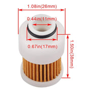 DURAFORCE Fuel Filter for Yamaha for Mercury 50 60 75 90 115 HP 4-Stroke Outboard 2X