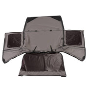 DURAFORCE Soft Top Kit Front Upper Half Doors Tinted Windows for Jeep Wrangler YJ 87-95
